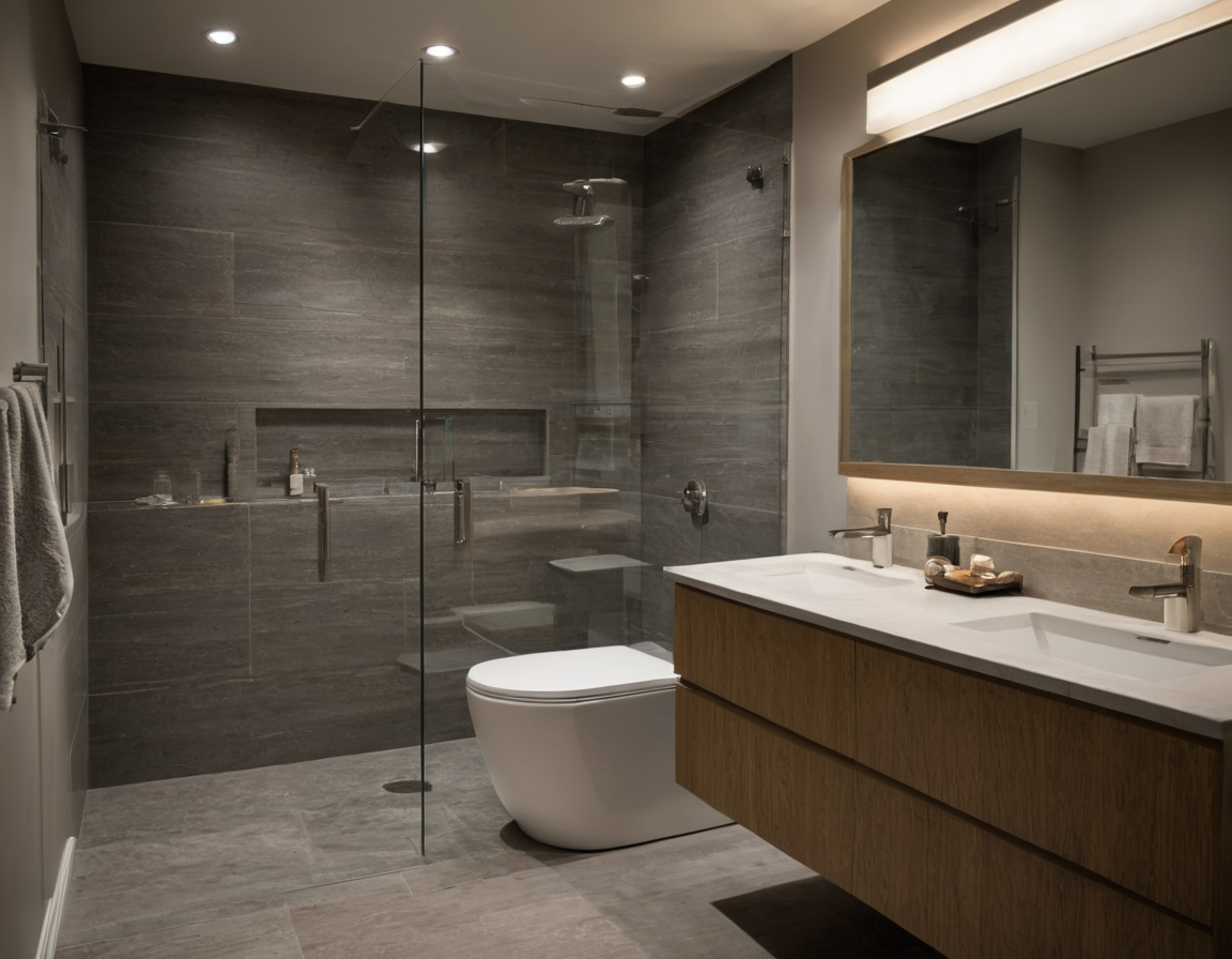 What should a homeowner prepare before meeting a bathroom remodel designer or contractor shown in a luxury residential interior